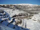 Hibiny - the apatite mine Vostochny, April 2008, photo: Altukhov, 600x450p, 42kb