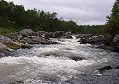 river Petchenga in the North of Kola Peninsula, photo: Saprykin, 424x300p, 43kb