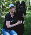 Euripid and his owner Inna, may 2005, photo: Mednova, 300x400p, 44kb