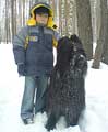 Euripid and his owner Misha, march 2007, photo: Mednova, 400x550p, 40kb