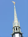the spire of le Mont StMichel, photo: Prokhorova, 450x600p, 33kb
