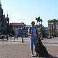 Darsi, Irina and Gustav on back plane, 14.09.06 Dresden - Germany, photo: Prokhorova, 400x400p, 38kb